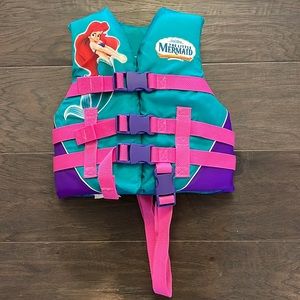 Disney Ariel the Little Mermaid Life jacket vest 30-50lbs user weight